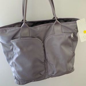 Lululemon large grey tote